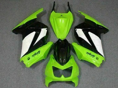 Abs Kits Carenagem Moto Kawasaki EX250 2008-2012 - Verde Preto Ninja