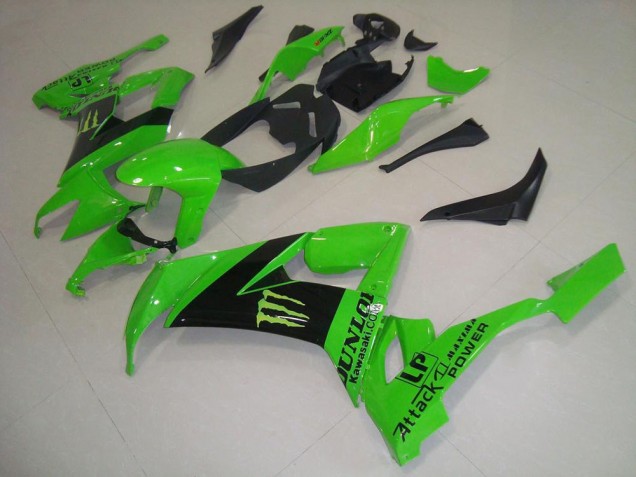 Abs Motocicleta Plásticos Kawasaki ZX10R 2008-2010 - Verde Monster