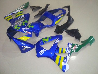 Carenagem Moto Honda CBR 900RR 929 2000-2001 - Azul Movistar Castrol
