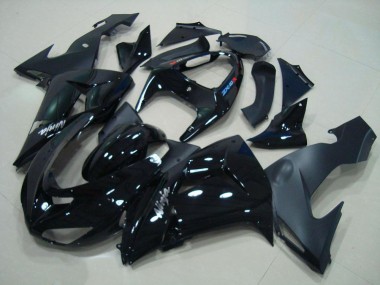 Carenagem Moto Kawasaki ZX10R 2006-2007 - Preto Brilhante Preto Fosco