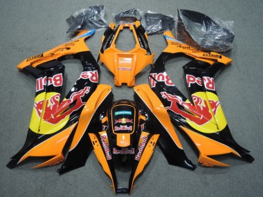 Carenagem Moto Kawasaki ZX10R 2011-2015 - Preto Laranja Red Bull