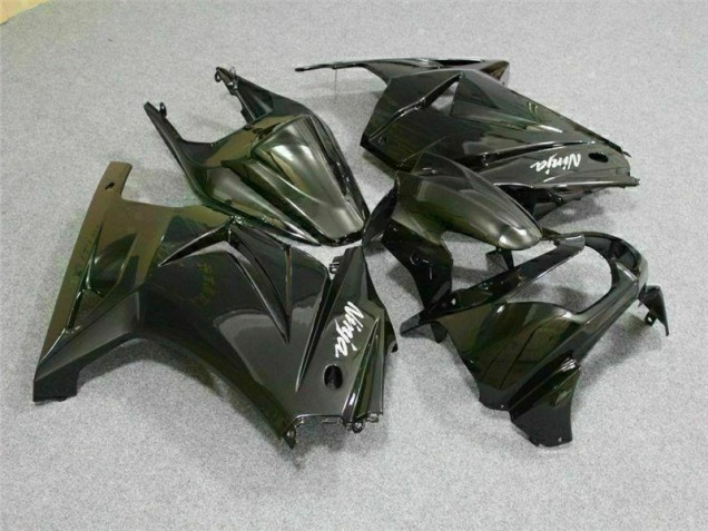 Abs Kit Completos Carenagem Moto Kawasaki EX250 2008-2012 - Preto